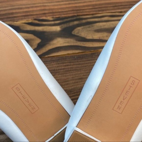 White Steve Madden 7.5 Lusta Slingback Pump Shoes - Picture 7 of 8